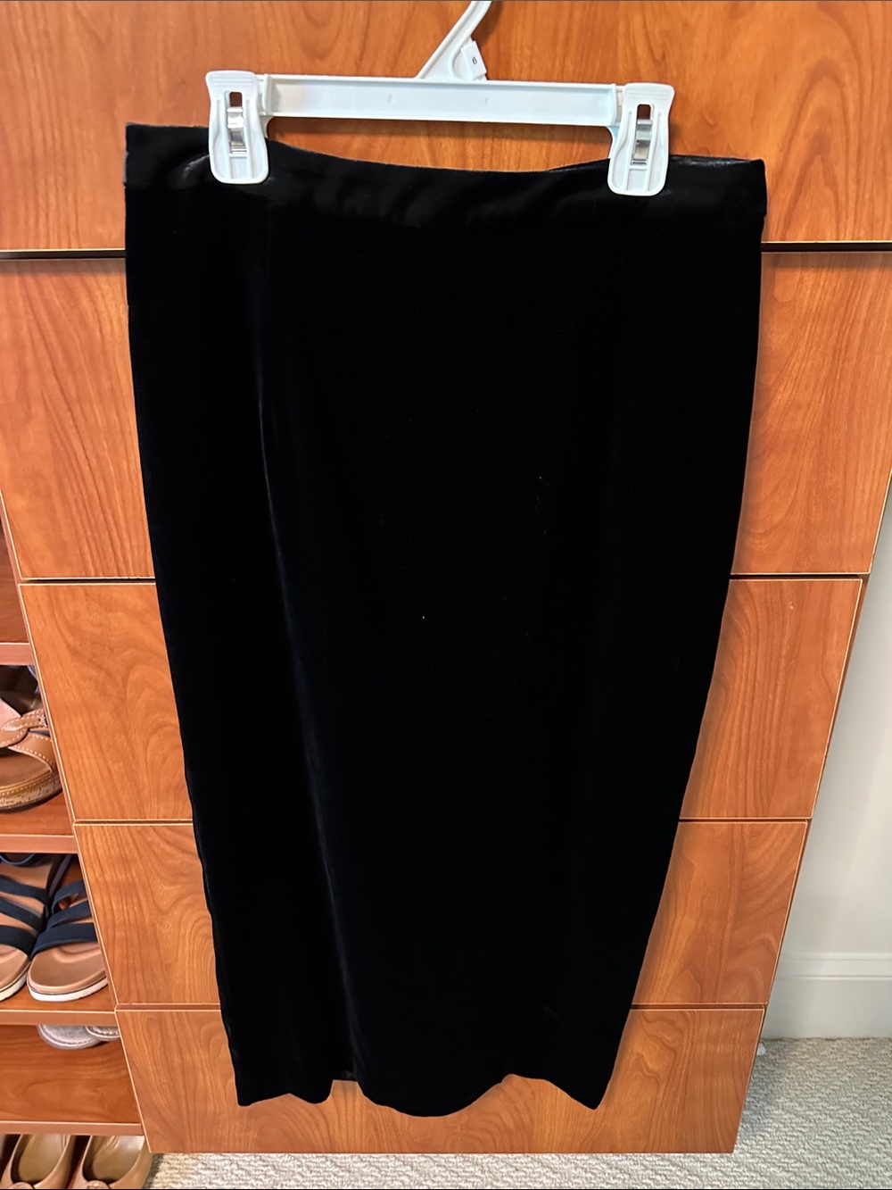 Boden Black Velvet Women's Skirt
